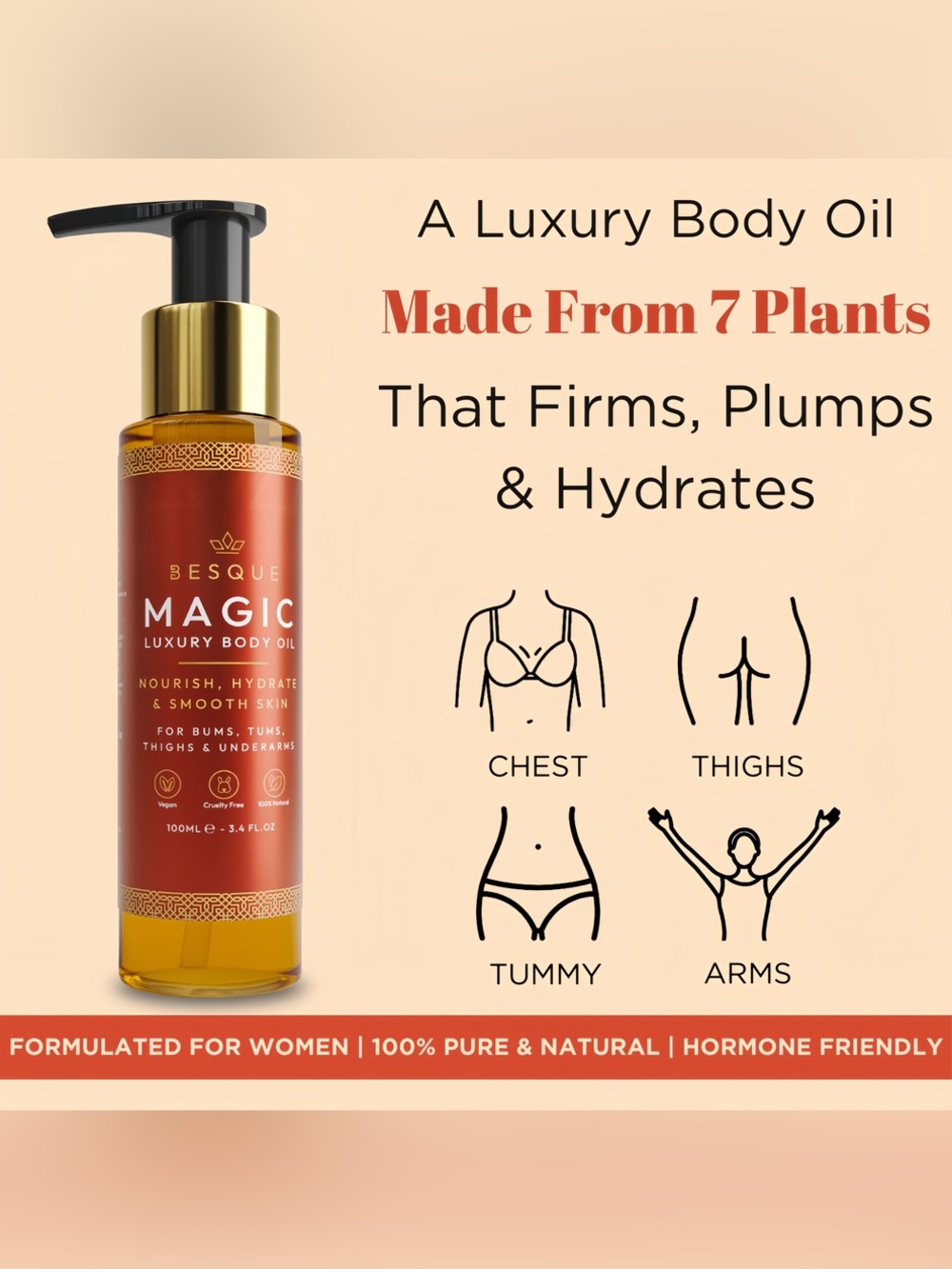 Besque Magic Luxury Body Oil (100 mL) - Picture 3 of 5